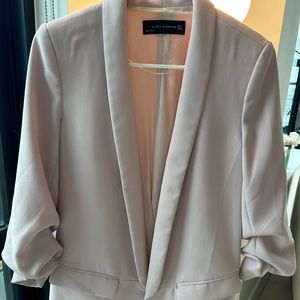 Zara baby pink blazer